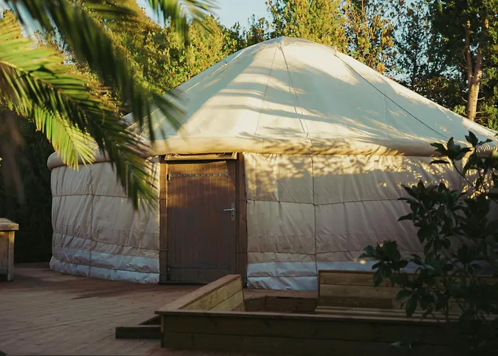 Yourte Jardin Tropicale Piscine - Quatre Murs Et Un Toit