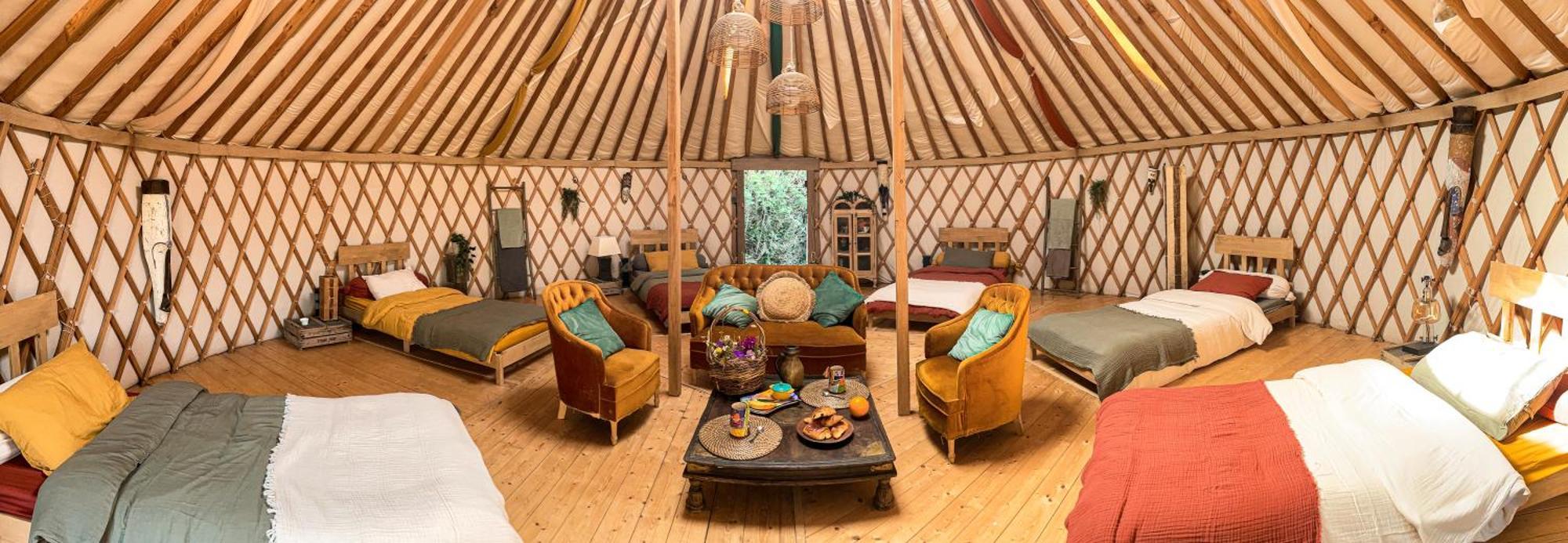Glamping Yourte Jardin Tropicale Piscine - Quatre Murs Et Un Toit